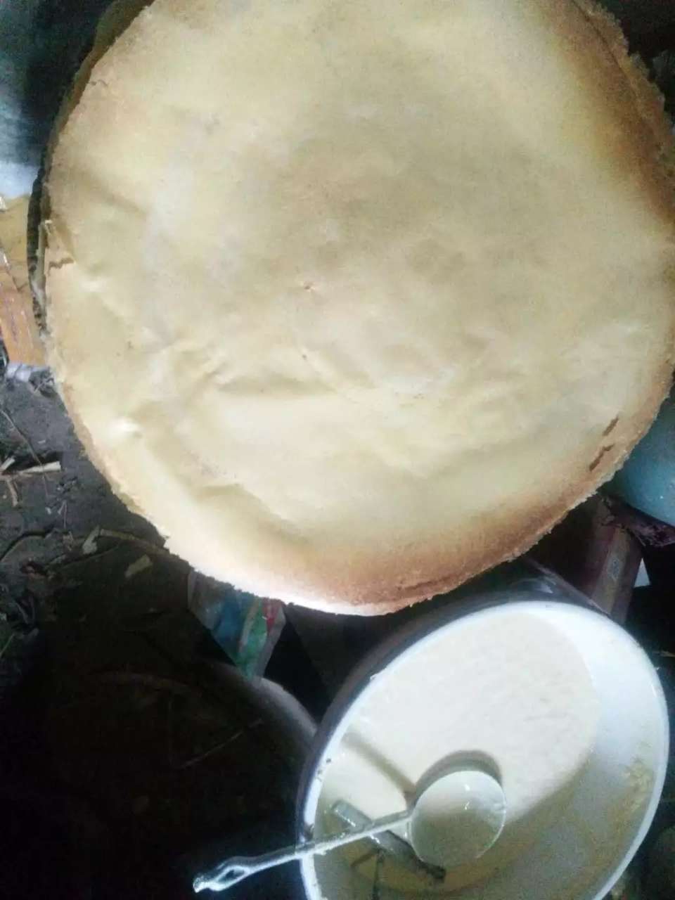 看着老奶奶的煎饼,想吃